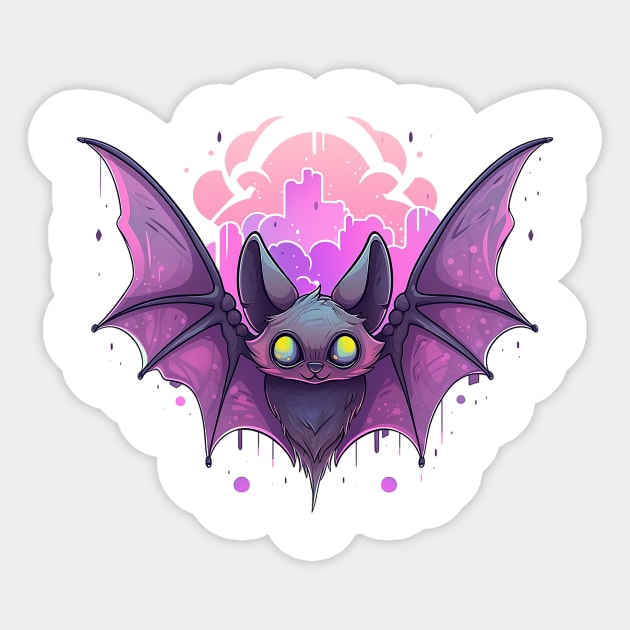bat Sticker by piratesnow